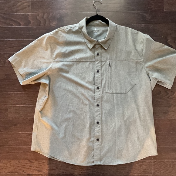 Zelos Short Sleeve Hybrid Shirt - XXL - Green Fade Heather - Picture 5 of 6